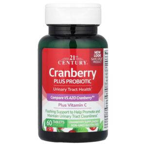 CRANBERRY + PROBIOTIC - | 60 TABLETAS - 21ST CENTURY